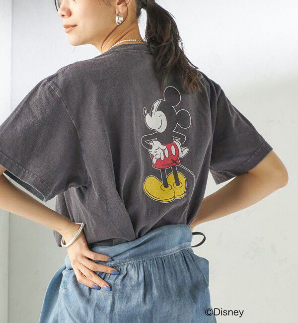 SHIPS for women「《一部追加予約》【SHIPS別注】GOOD ROCK SPEED:MICKEY / TEE」|Tシャツ・カットソー|ダークグレー