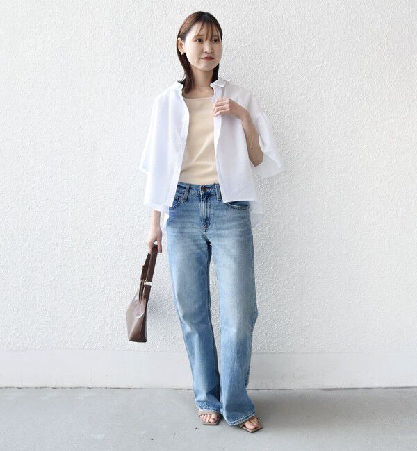 SHIPS for women「【WEB限定】〈手洗い可能〉サッカー ギャザー シャツ 羽織」|シャツ・ブラウス|