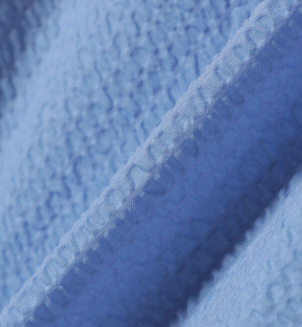 SHIPS for women「【WEB限定】〈手洗い可能〉サッカー ギャザー シャツ 羽織」|シャツ・ブラウス|