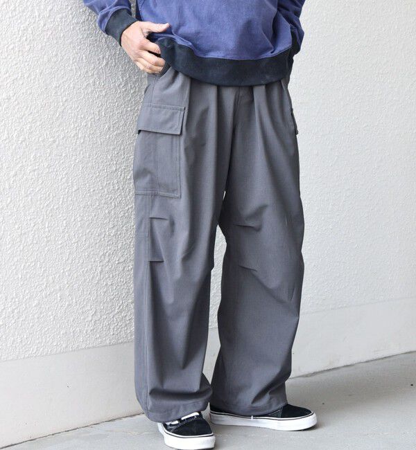 SHIPS any「SHIPS any:〈吸水速乾〉Rapidry スマート ワイド イージー カーゴ パンツ(セットアップ対応)◇」|カーゴ|