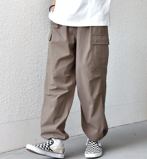 SHIPS any「SHIPS any:〈吸水速乾〉Rapidry スマート ワイド イージー カーゴ パンツ(セットアップ対応)◇」|カーゴ|