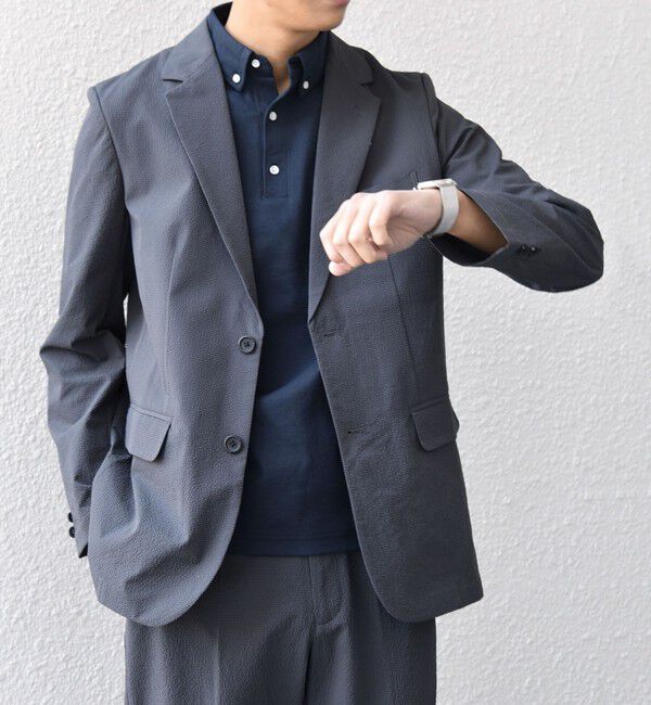 SHIPS any「SHIPS any:〈撥水/軽量/ストレッチ〉SOLOTEX(R) シアサッカー セットアップ スーツ 26SS◇」|スーツ|