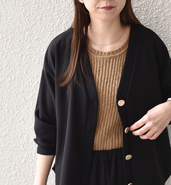 SHIPS Colors 「《予約》SHIPS Colors:〈手洗い可能〉スラブ ニット タンクトップ◆」|タンクトップ|キャメル