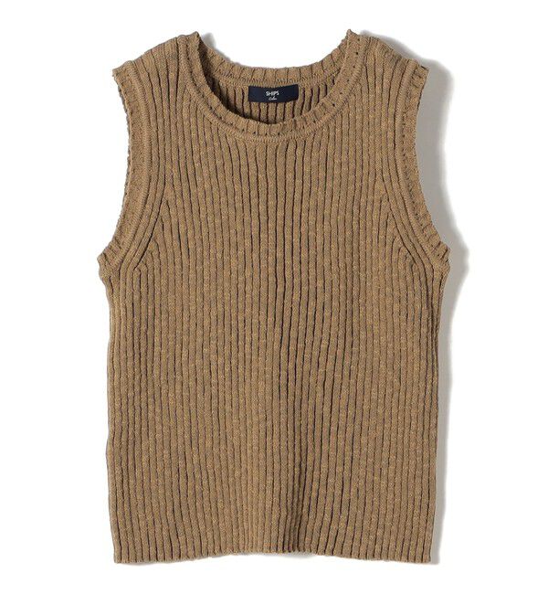 SHIPS Colors 「《予約》SHIPS Colors:〈手洗い可能〉スラブ ニット タンクトップ◆」|タンクトップ|