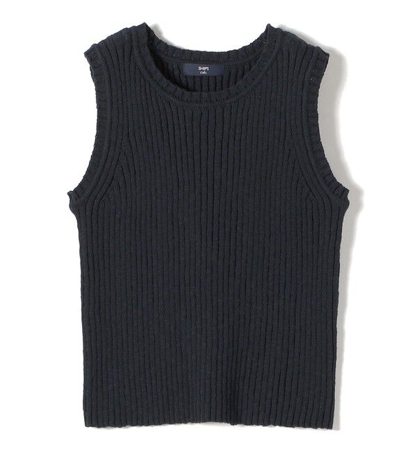 SHIPS Colors 「《予約》SHIPS Colors:〈手洗い可能〉スラブ ニット タンクトップ◆」|タンクトップ|
