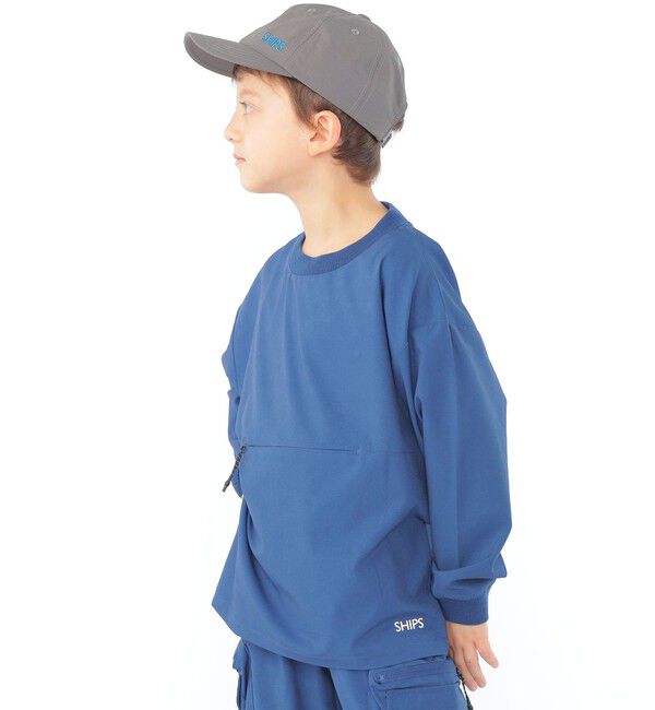 SHIPS KIDS「SHIPS KIDS:日除け付き ロゴ キャップ」|キャップ・キャスケット|