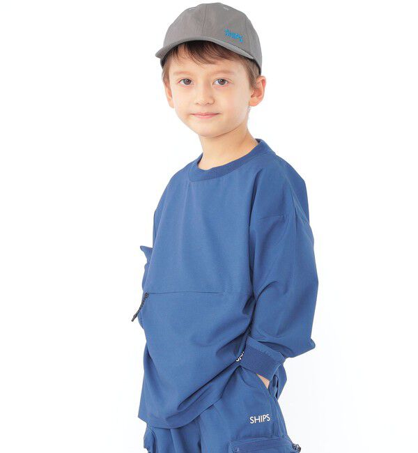 SHIPS KIDS「SHIPS KIDS:日除け付き ロゴ キャップ」|キャップ・キャスケット|
