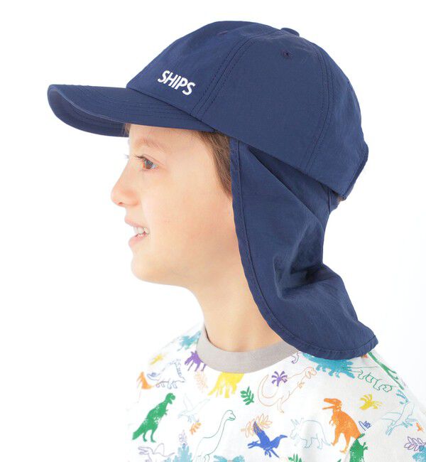 SHIPS KIDS「SHIPS KIDS:日除け付き ロゴ キャップ」|キャップ・キャスケット|