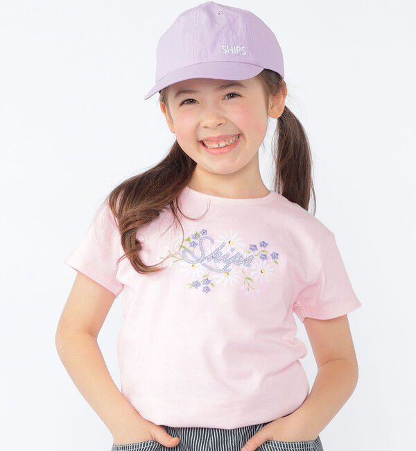 SHIPS KIDS「SHIPS KIDS:日除け付き ロゴ キャップ」|キャップ・キャスケット|