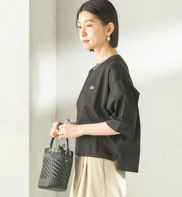 SHIPS for women「《予約》【SHIPS別注】LACOSTE:〈手洗い可能〉五分袖 TEE」|Tシャツ・カットソー|