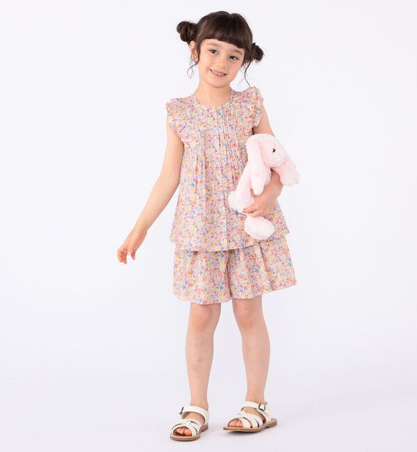 SHIPS KIDS「SHIPS KIDS:100～130cm / リバティ キュロット」|キュロット|