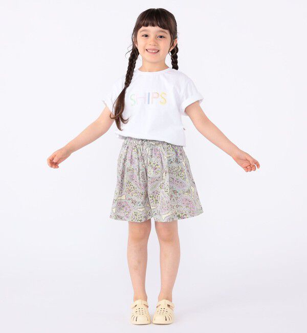 SHIPS KIDS「SHIPS KIDS:100～130cm / リバティ キュロット」|キュロット|
