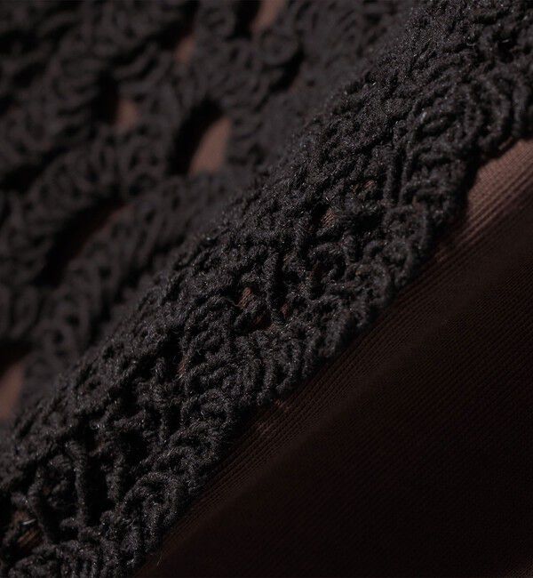 SHIPS for women「《予約》【WEB限定】〈汗染み防止/手洗い可能〉クロシェ ドッキング ショート スリーブ TEE」|Tシャツ・カットソー|