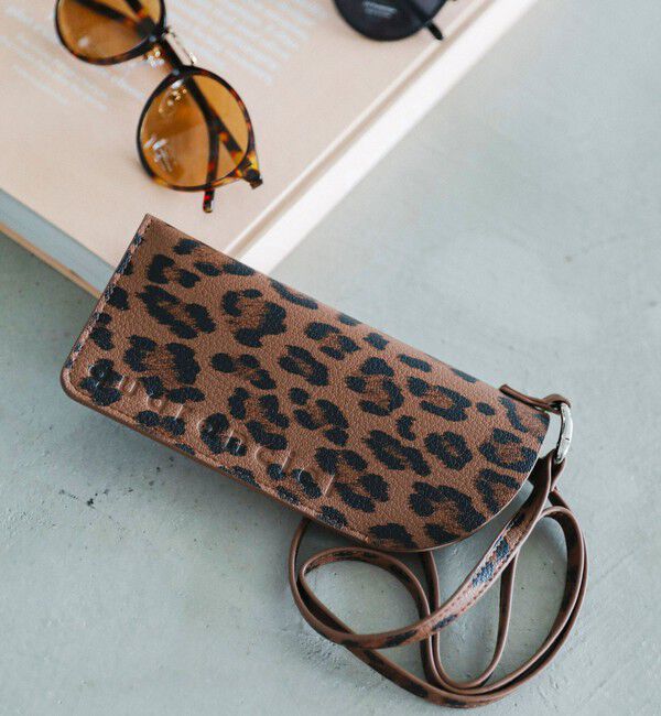 quaranciel「《予約》quaranciel: ラウンド サングラス（レオパード ケース チャーム付き）」|サングラス|