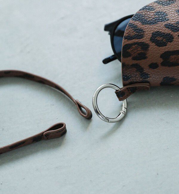 quaranciel「《予約》quaranciel: ラウンド サングラス（レオパード ケース チャーム付き）」|サングラス|