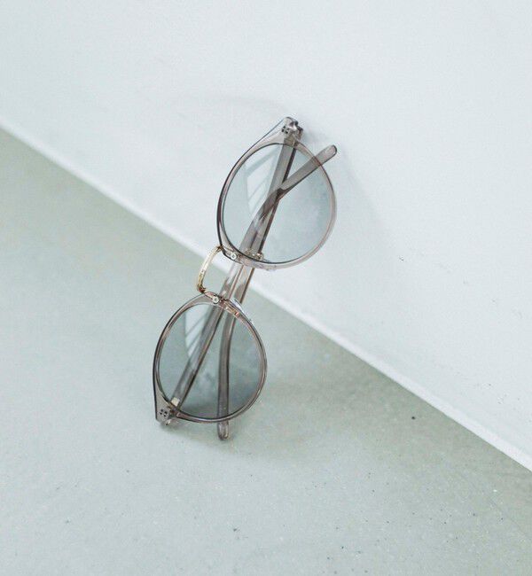 quaranciel「《予約》quaranciel: ラウンド サングラス（レオパード ケース チャーム付き）」|サングラス|