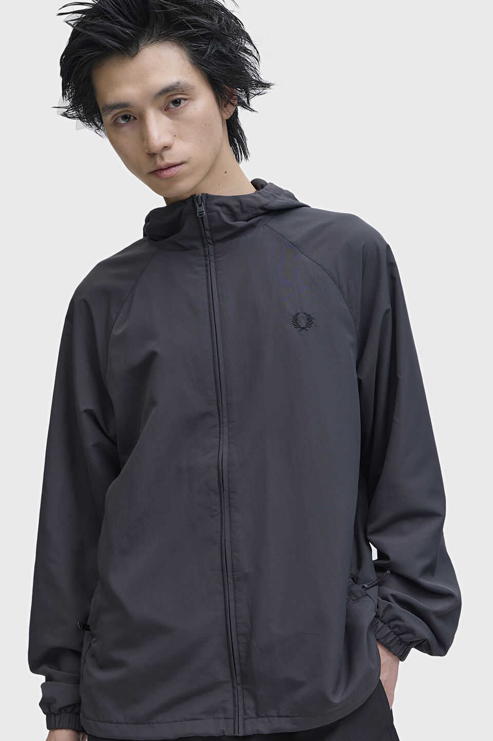FRED PERRY 「Hooded Shell Jacket」|ブルゾン・スタジャン|ANCHOR GREY