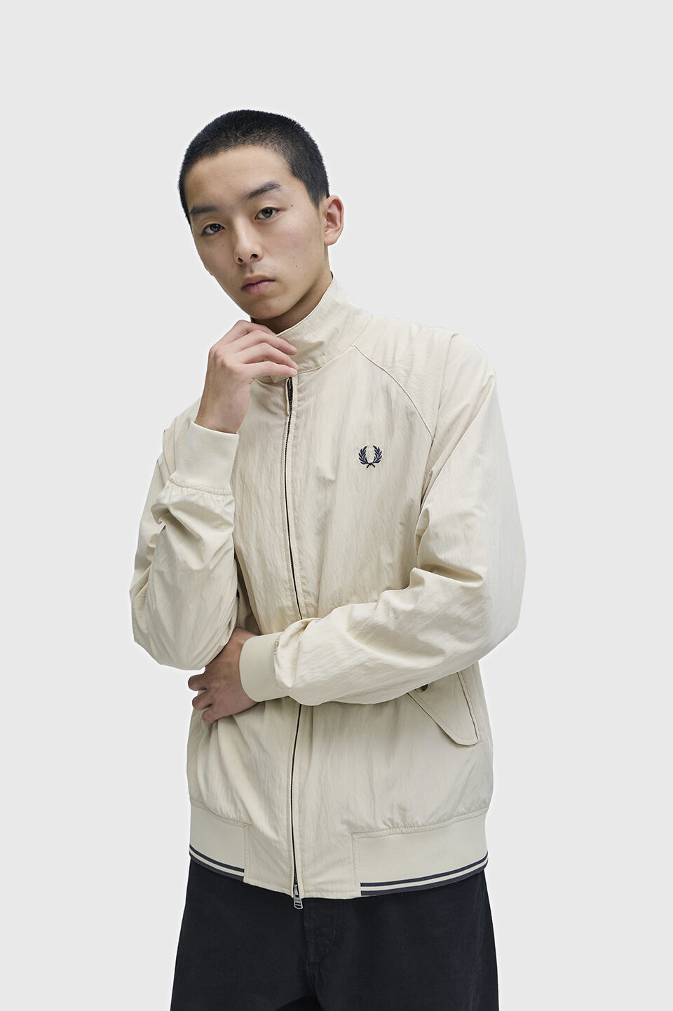 FRED PERRY 「Crinkle Harrington Jacket」|ブルゾン・スタジャン|