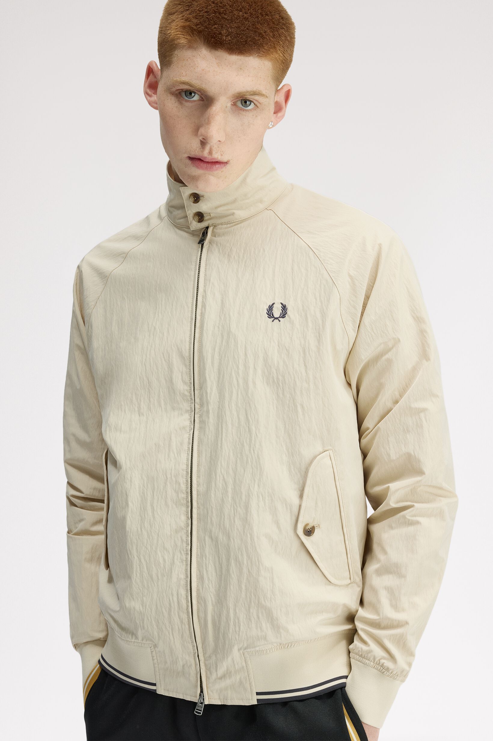 FRED PERRY 「Crinkle Harrington Jacket」|ブルゾン・スタジャン|