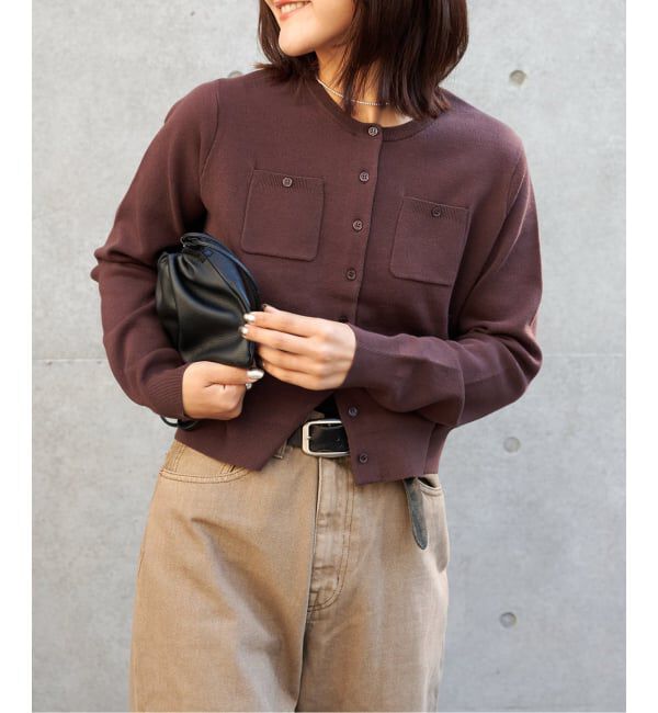 OUTDOOR PRODUCTS Usual Things「コットンスムースポケットコンパクトカーディガン」|カーディガン|