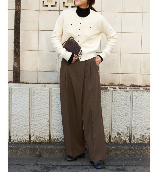 OUTDOOR PRODUCTS Usual Things「コットンスムースポケットコンパクトカーディガン」|カーディガン|