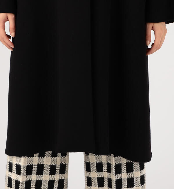 TOMORROWLAND collection「プレミアムカシミヤリバー ノーカラーAラインコート」|ノーカラーコート|