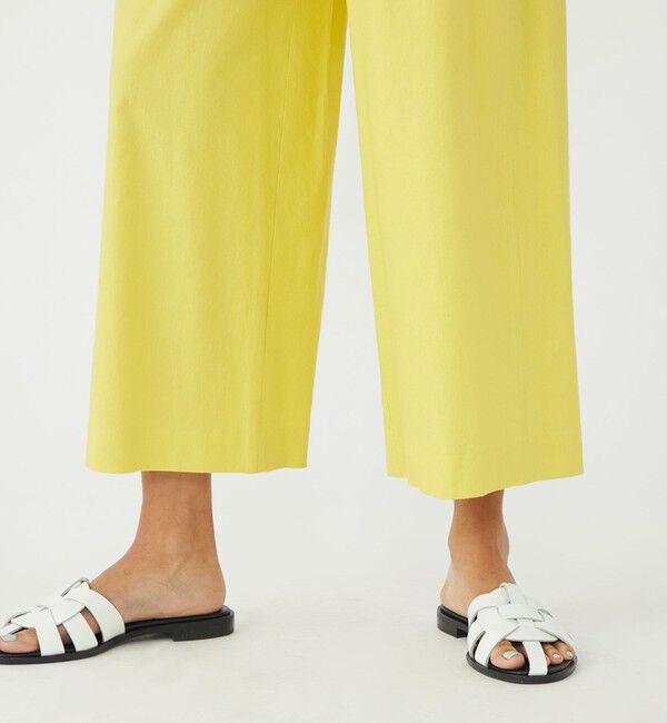 MACPHEE「レーヨンリネンコットン フレアクロップドパンツ」|その他|