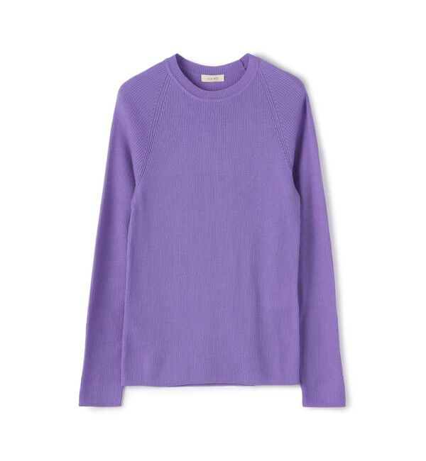 DES PRES「ウーステッドウールリブ クルーネックプルオーバー」|ニット・セーター|73 ライトパープル