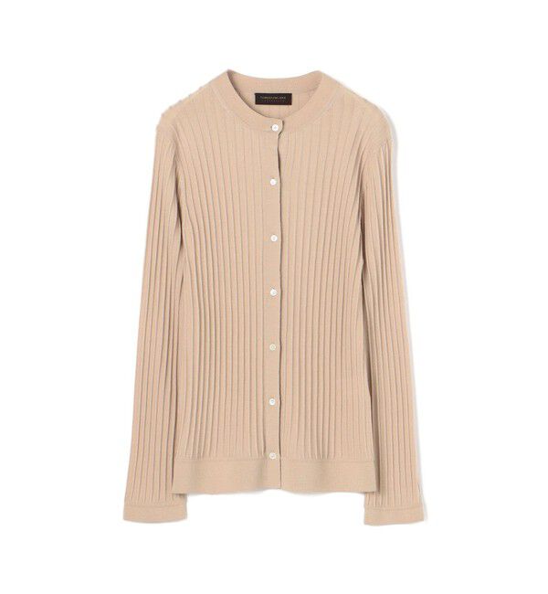 TOMORROWLAND collection「カシミヤシルクリブ クルーネックカーディガン」|カーディガン|41 ライトベージュ