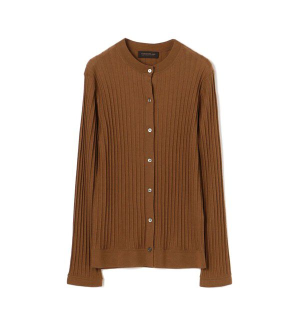 TOMORROWLAND collection「カシミヤシルクリブ クルーネックカーディガン」|カーディガン|45 キャメル