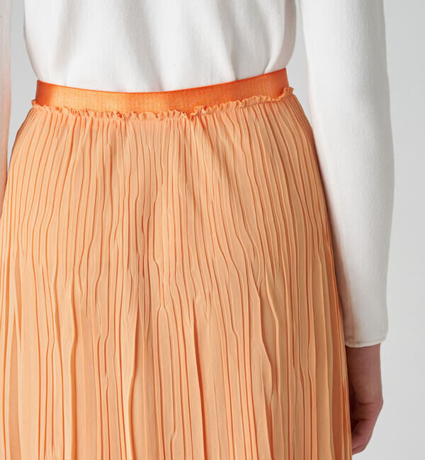 Ballsey「ダブルガーゼプリーツ フラットプリーツスカート」|フレア|