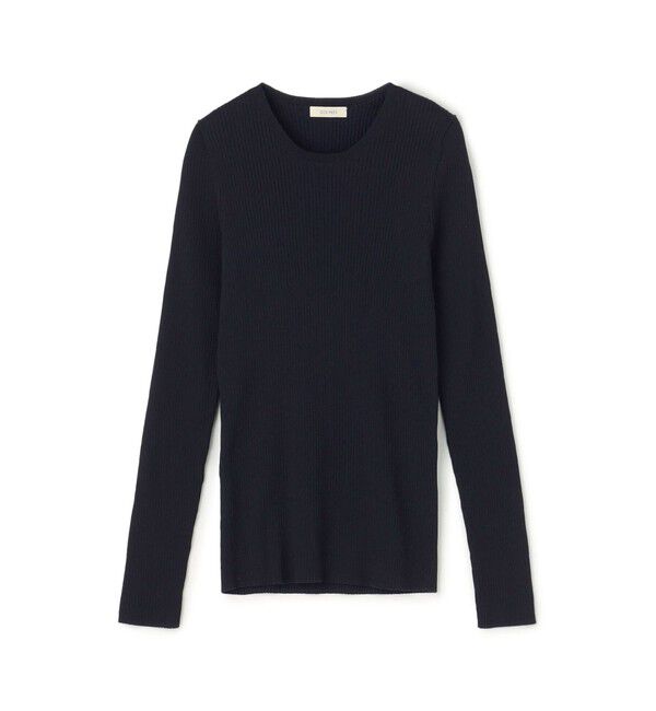 DES PRES「コットンアセテートリブ クルーネックプルオーバー」|ニット・セーター|69 ネイビー