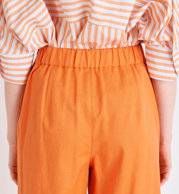 MACPHEE「コットンレーヨンストレッチ セミワイドクロップドパンツ」|その他|