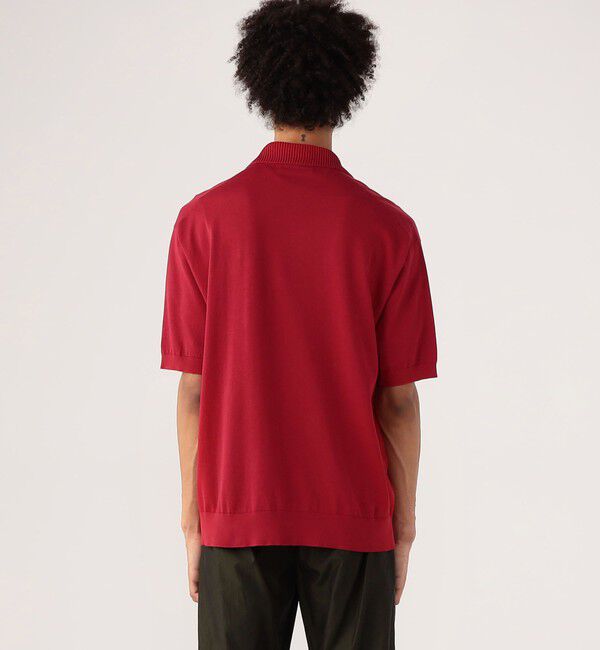 CABaN「コットン ポロニットプルオーバー」|ニット・セーター|