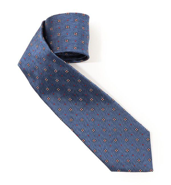 TOMORROWLAND GOODS「TOMORROWLAND シルク 小紋柄ネクタイ」|ネクタイ・蝶ネクタイ|66 ブルー系