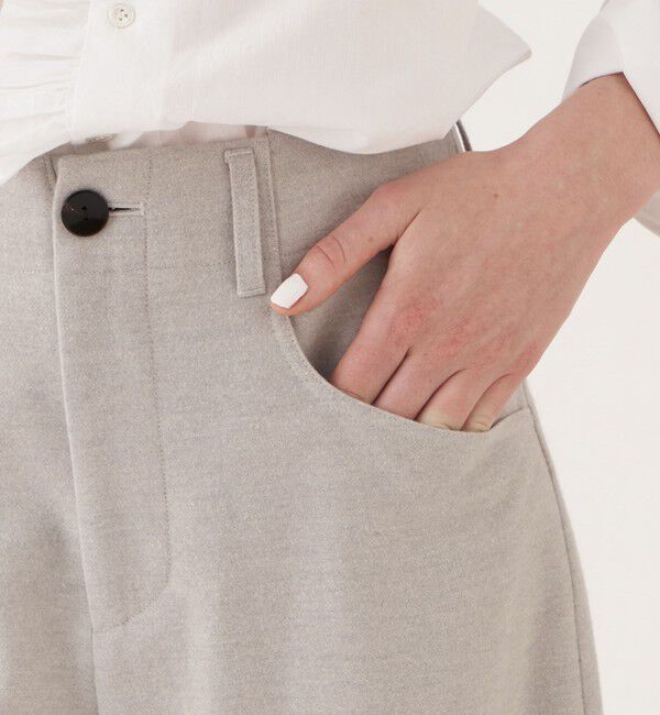 GALERIE VIE「ウールサキソニー セミワイドパンツ」|その他|
