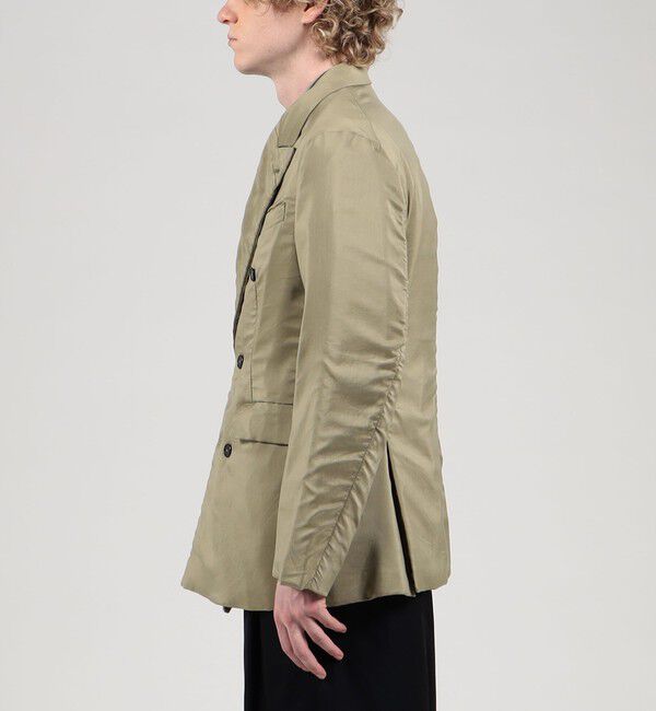 TOMORROWLAND MENS「コットンシルク ダブルブレステッド6Bジャケット」|テーラードジャケット|