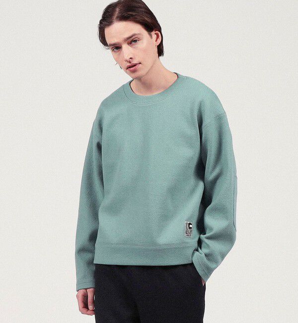 CABaN「CABaN ウールコットンダブルフェイス クルーネックプルオーバー」|スウェット・ジャージ|