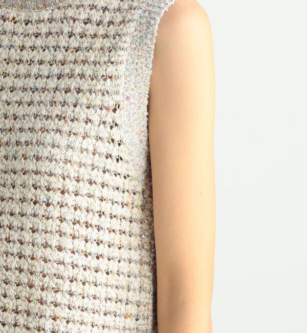 BACCA「ネップツイード ベスト」|ニット・セーター|