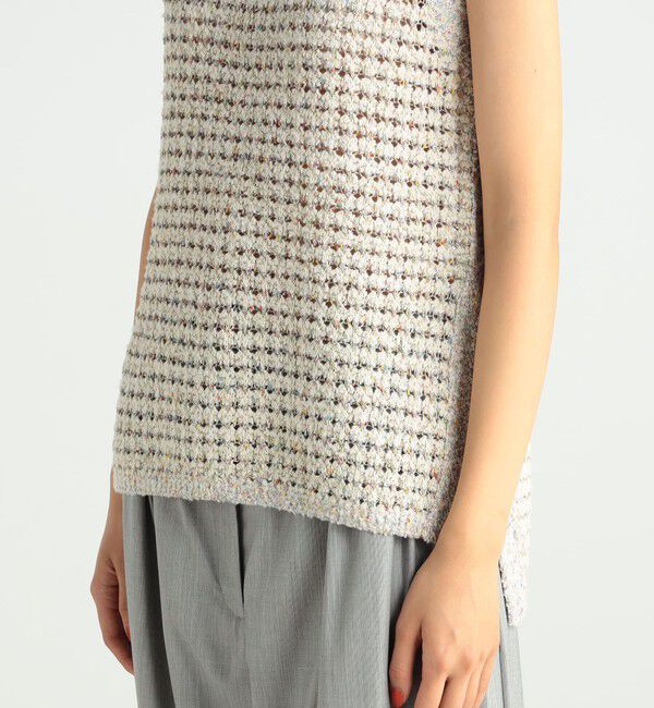 BACCA「ネップツイード ベスト」|ニット・セーター|