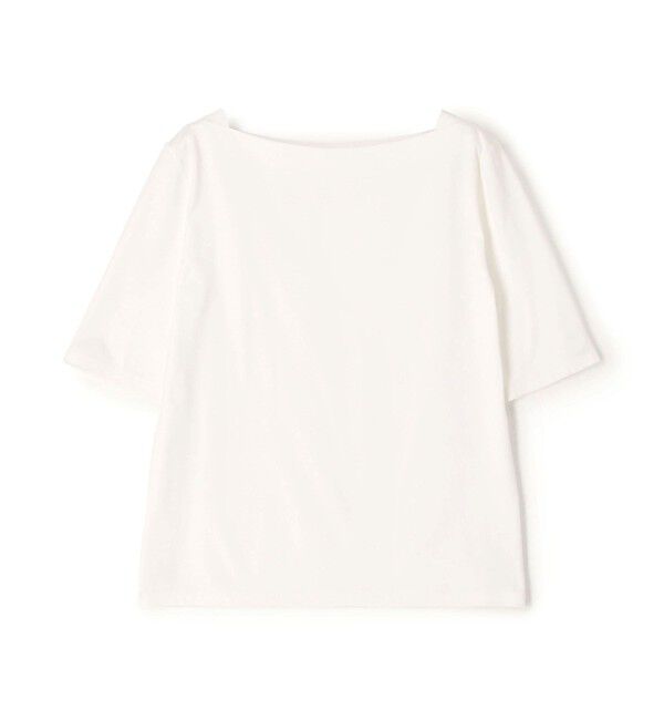 Ballsey「スビンコットンスムース ボートネックプルオーバー」|Tシャツ・カットソー|11 ホワイト