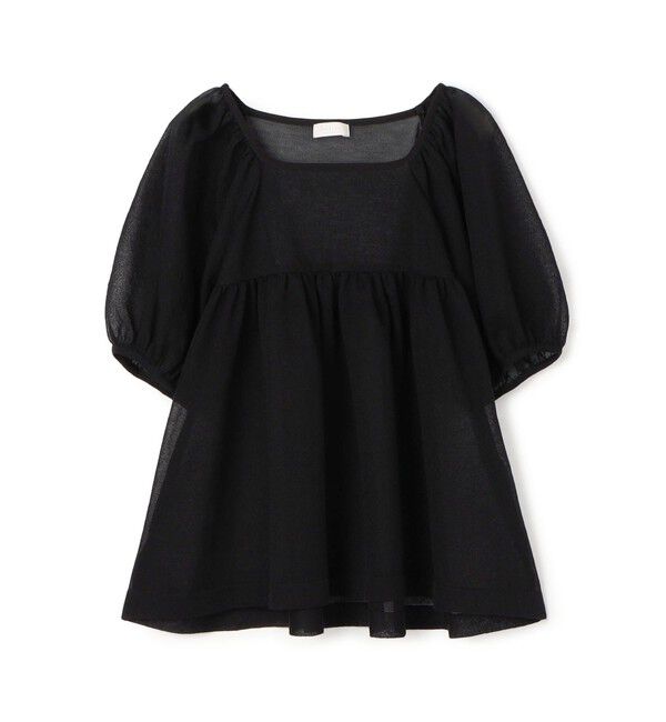 Ballsey「ドライコットンポリエステル ボリュームギャザープルオーバー」|ニット・セーター|19 ブラック