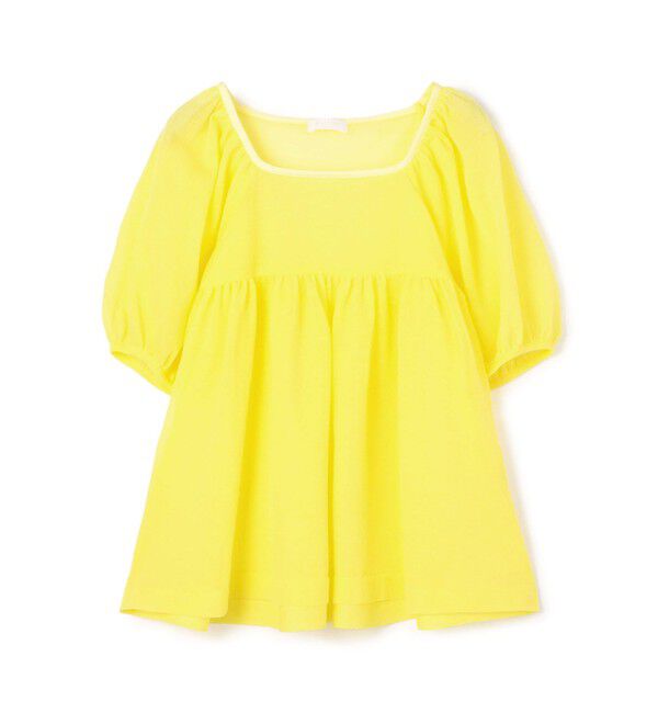 Ballsey「ドライコットンポリエステル ボリュームギャザープルオーバー」|ニット・セーター|21 イエロー