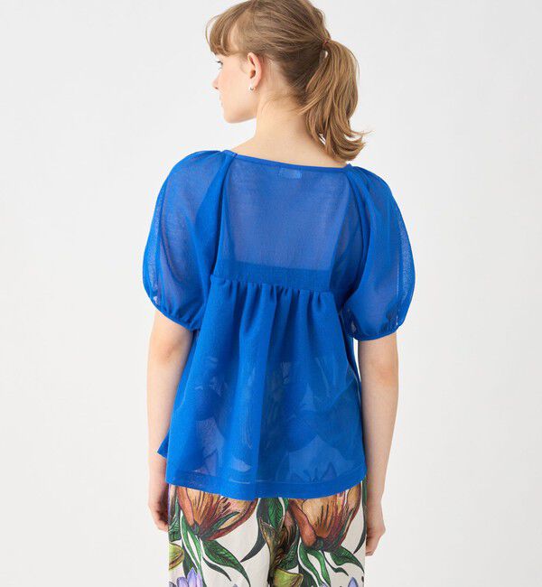 Ballsey「ドライコットンポリエステル ボリュームギャザープルオーバー」|ニット・セーター|