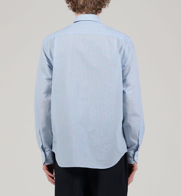 TOMORROWLAND MENS「コットンナイロンワッシャー セミワイドカラーシャツ」|シャツ・ブラウス|