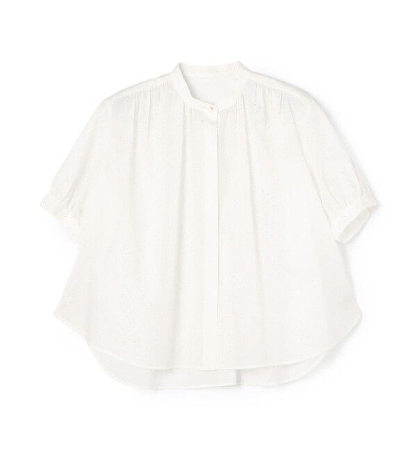 TOMORROWLAND collection「シルバードットプリント パフスリーブブラウス」|シャツ・ブラウス|82 ホワイト系