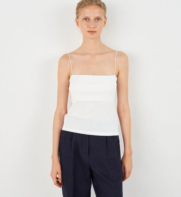 DES PRES「ベーシックサーキュラーリブ カップインキャミソール」|キャミソール|