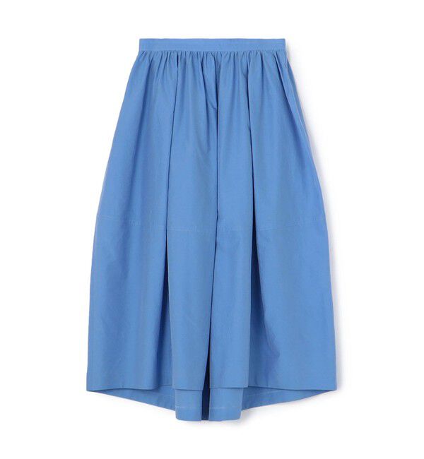 TOMORROWLAND collection「コットンシルクシャンブレー バレルスイングスカート」|フレア|63 ライトブルー