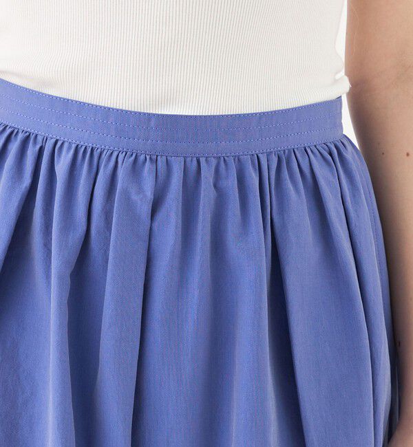 TOMORROWLAND collection「コットンシルクシャンブレー バレルスイングスカート」|フレア|