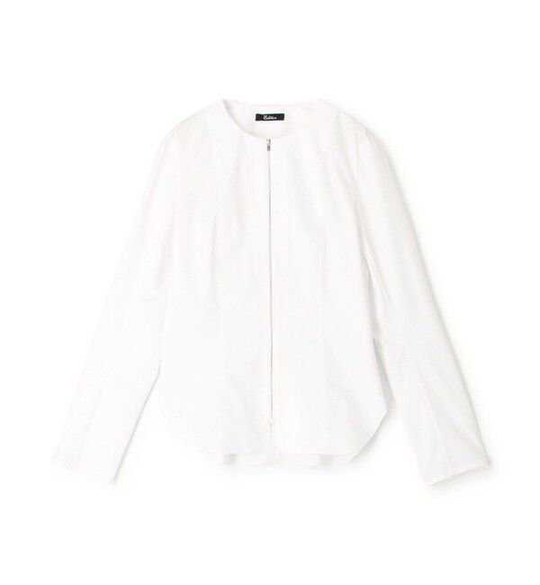 Edition「コンパクトツイル ジップシャツ」|シャツ・ブラウス|11 ホワイト